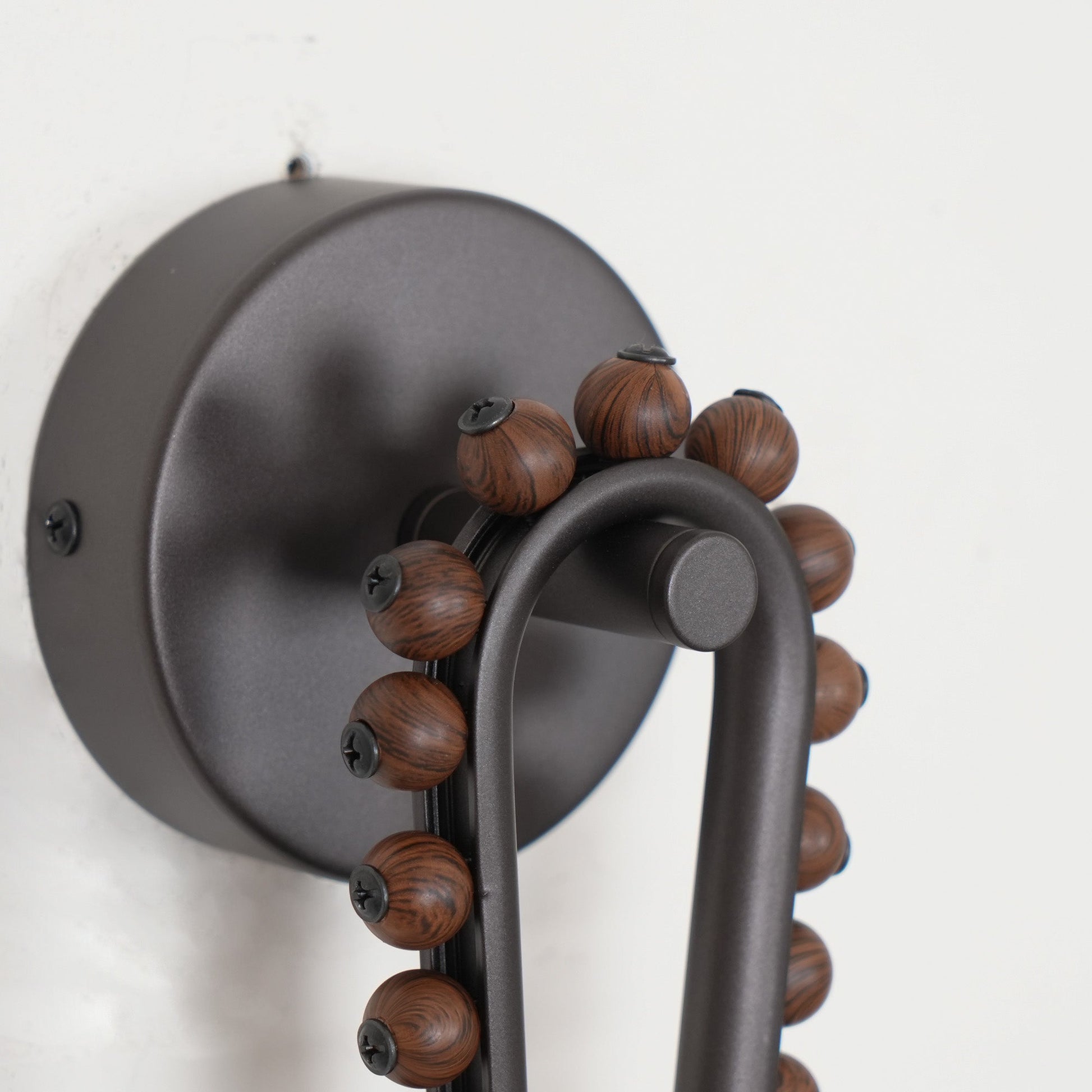 Erliren Creativity Art Walnut Alabaster Wall Lamp - Lamp Copper