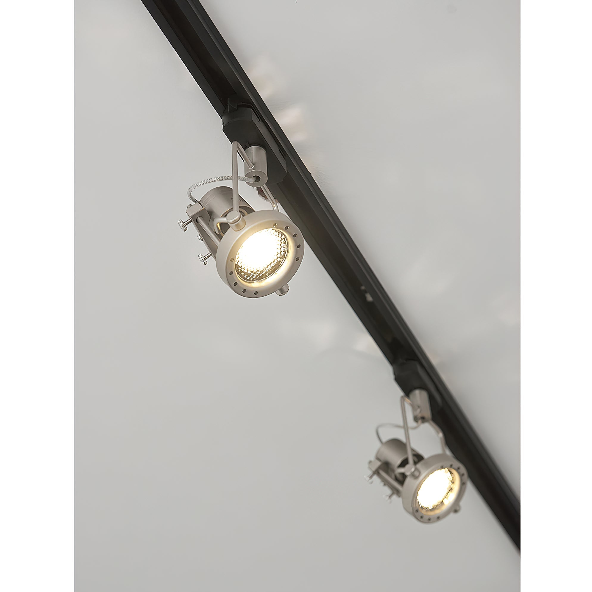 Ivelor Vintage Industrial Metal Glass Track Lights - Lamp Copper