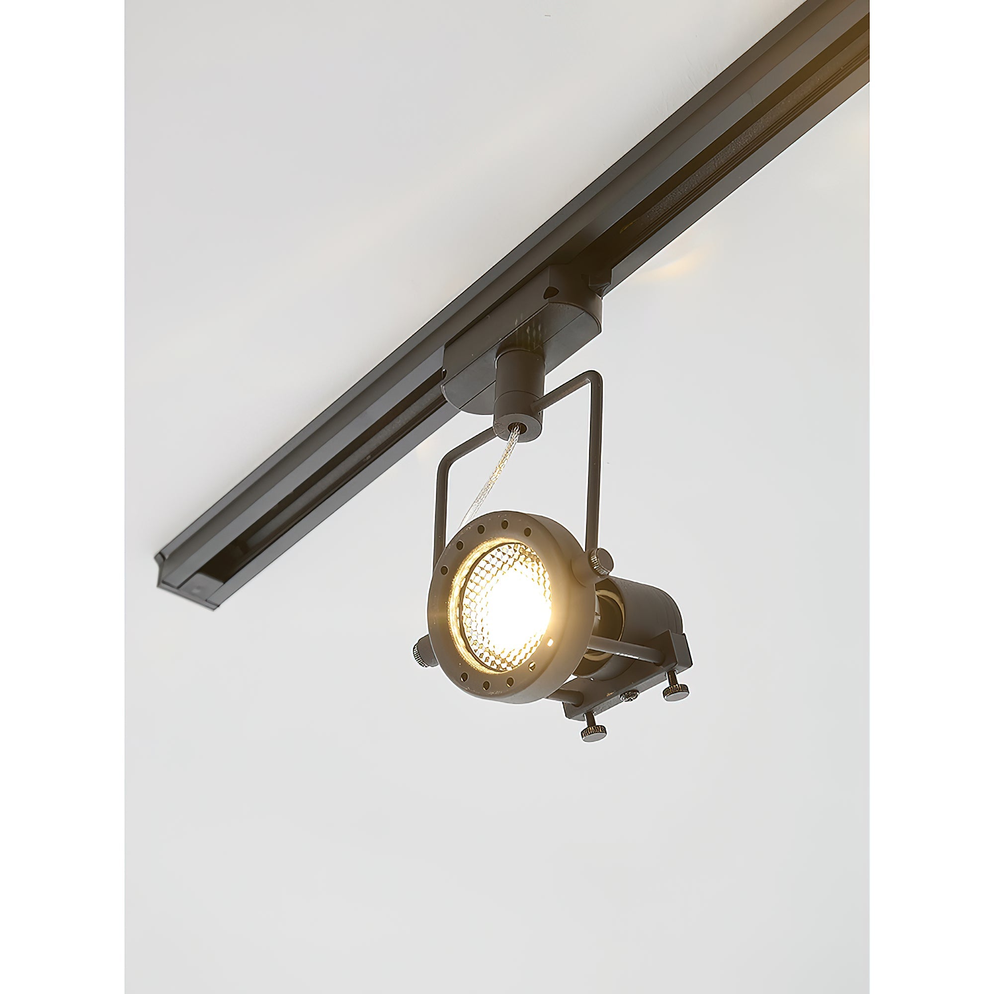 Ivelor Vintage Industrial Metal Glass Track Lights - Lamp Copper