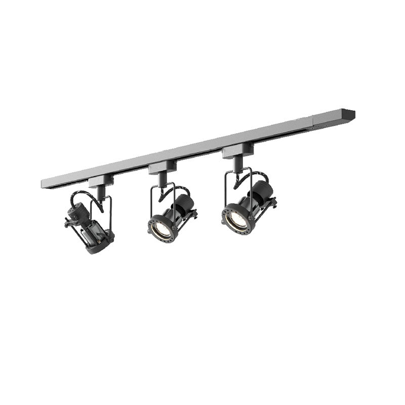 Ivelor Vintage Industrial Metal Glass Track Lights - Lamp Copper