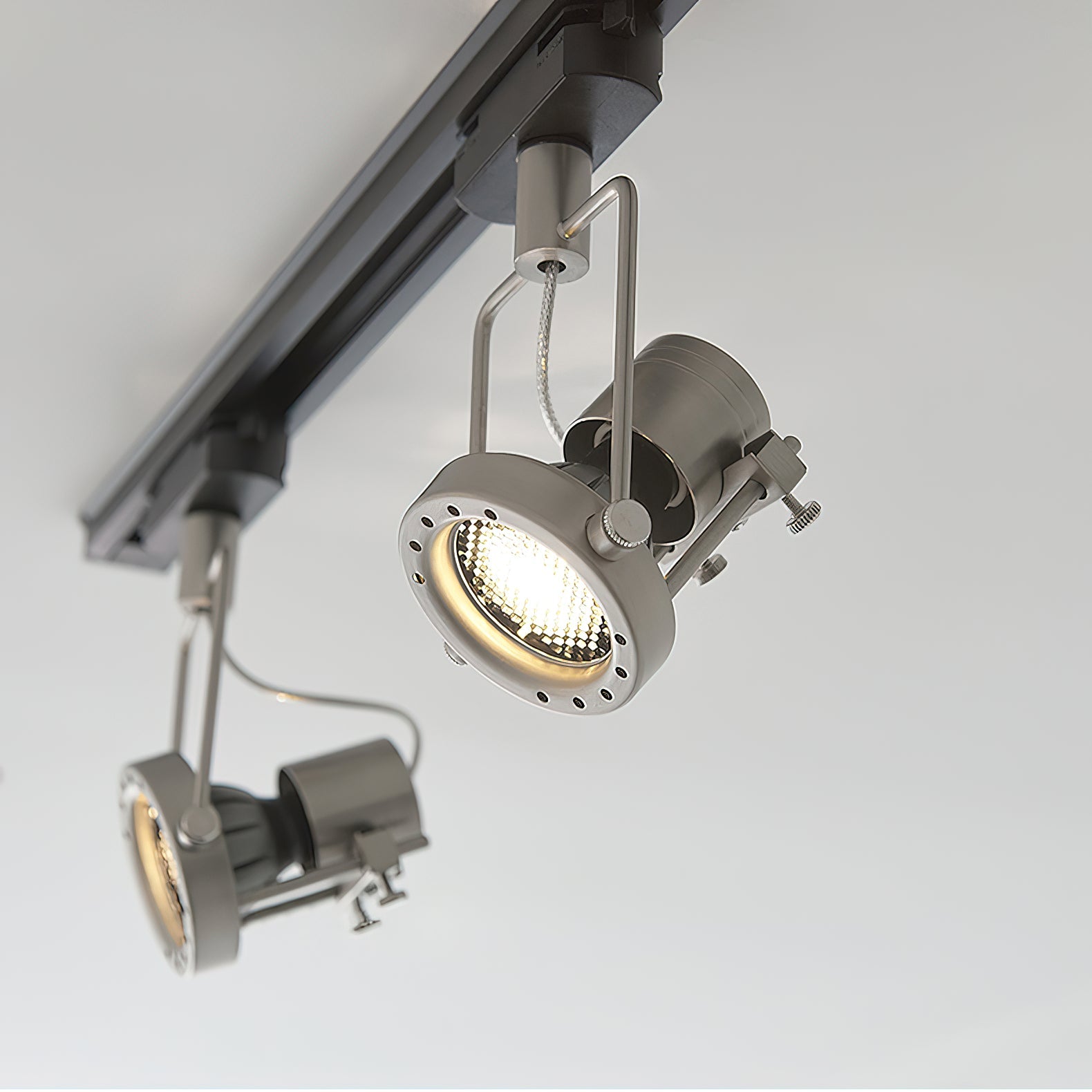 Ivelor Vintage Industrial Metal Glass Track Lights - Lamp Copper