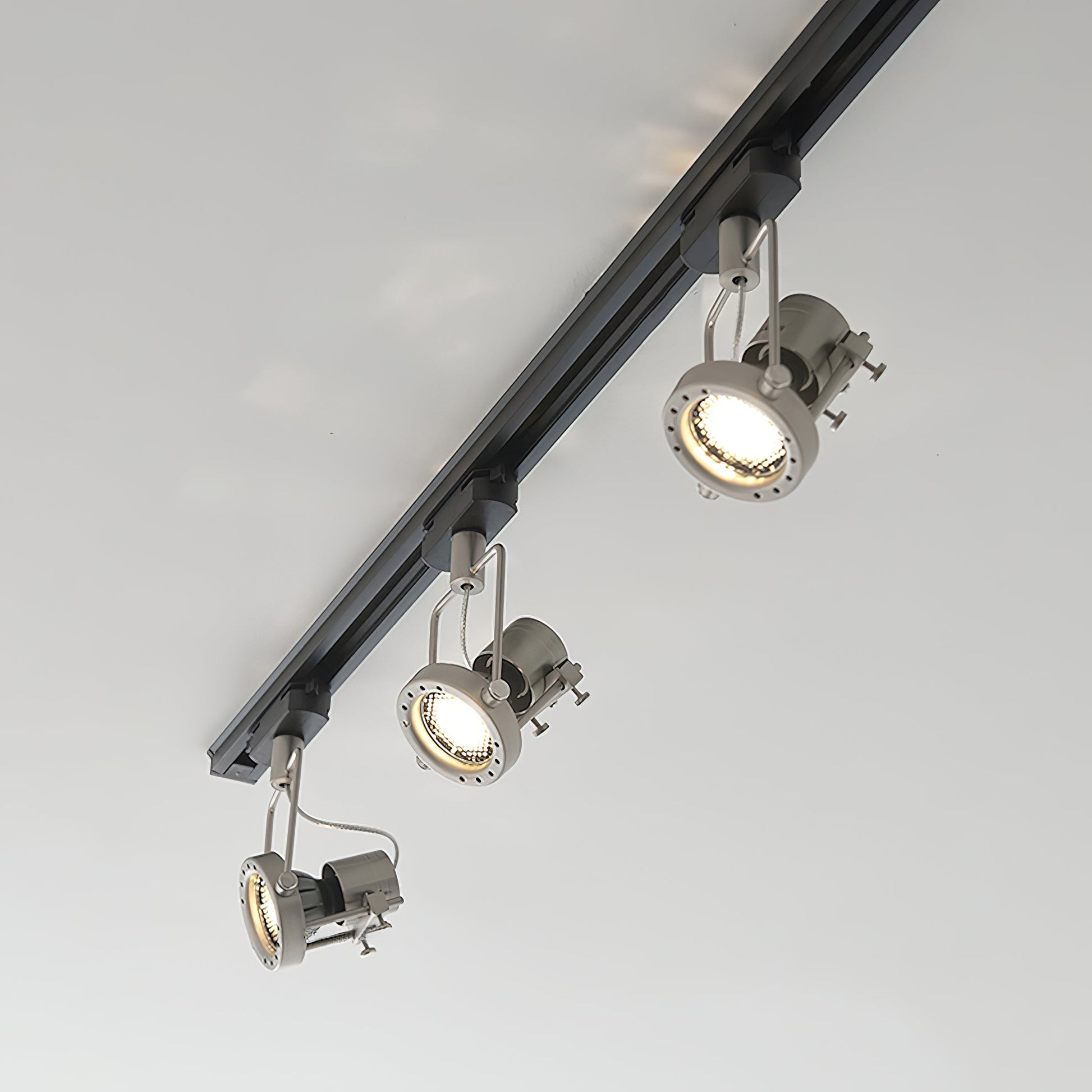 Ivelor Vintage Industrial Metal Glass Track Lights - Lamp Copper