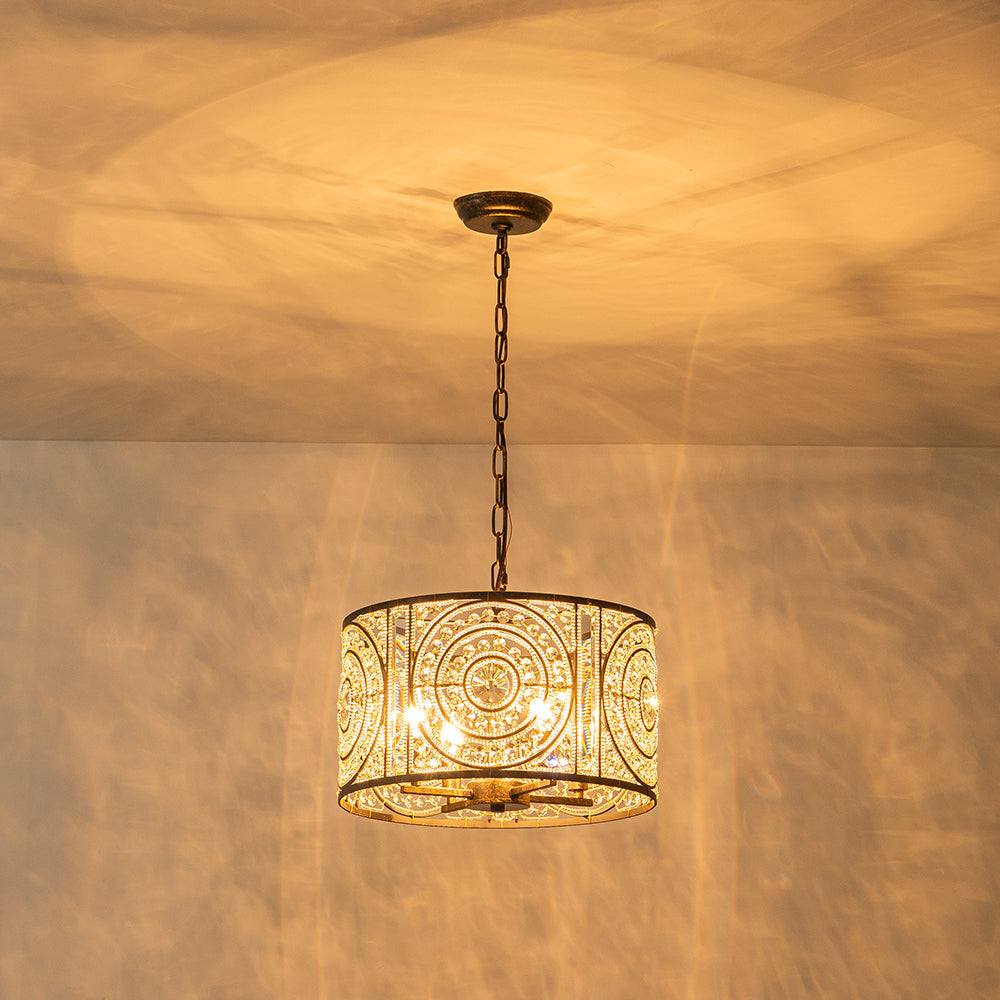 Ulfar Luxe Moroccan Antique Crystal Chandelier