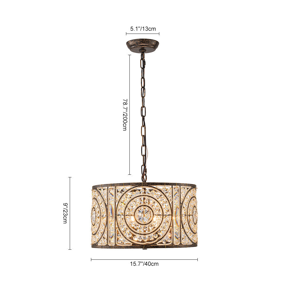 Ulfar Luxe Moroccan Antique Crystal Chandelier