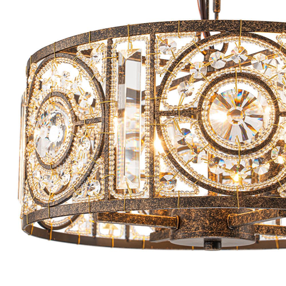 Ulfar Luxe Moroccan Antique Crystal Chandelier