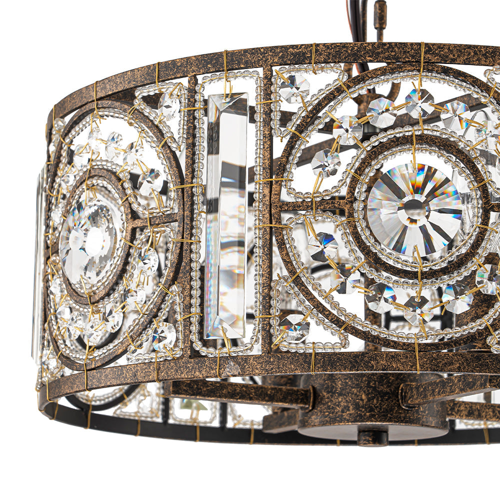 Ulfar Luxe Moroccan Antique Crystal Chandelier