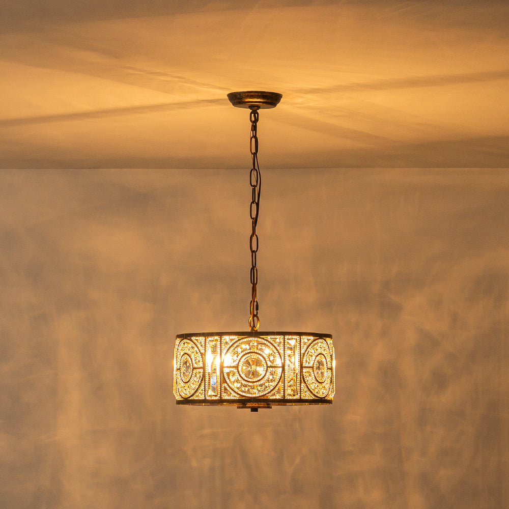 Ulfar Luxe Moroccan Antique Crystal Chandelier