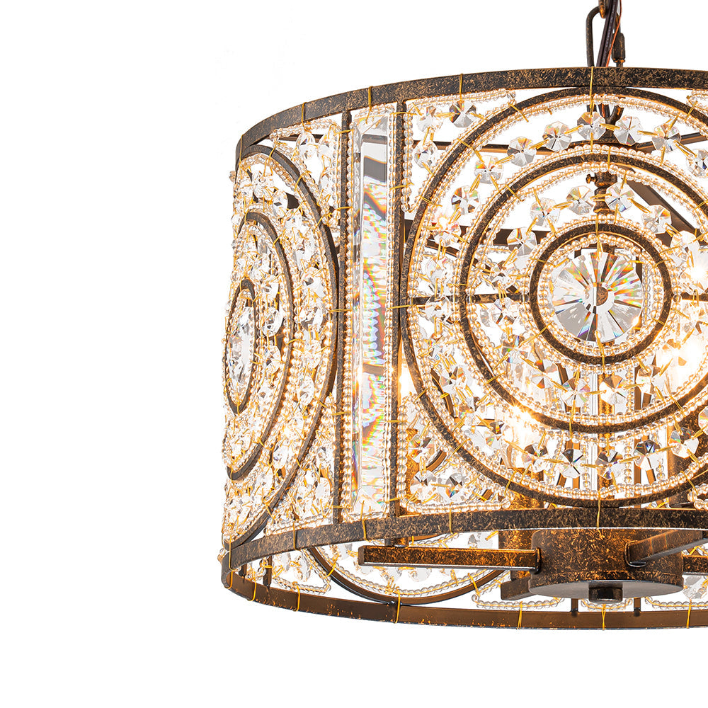 Ulfar Luxe Moroccan Antique Crystal Chandelier