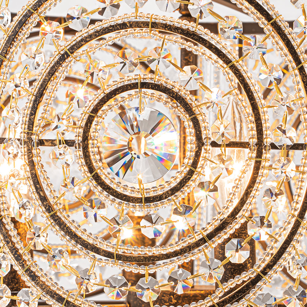 Ulfar Luxe Moroccan Antique Crystal Chandelier