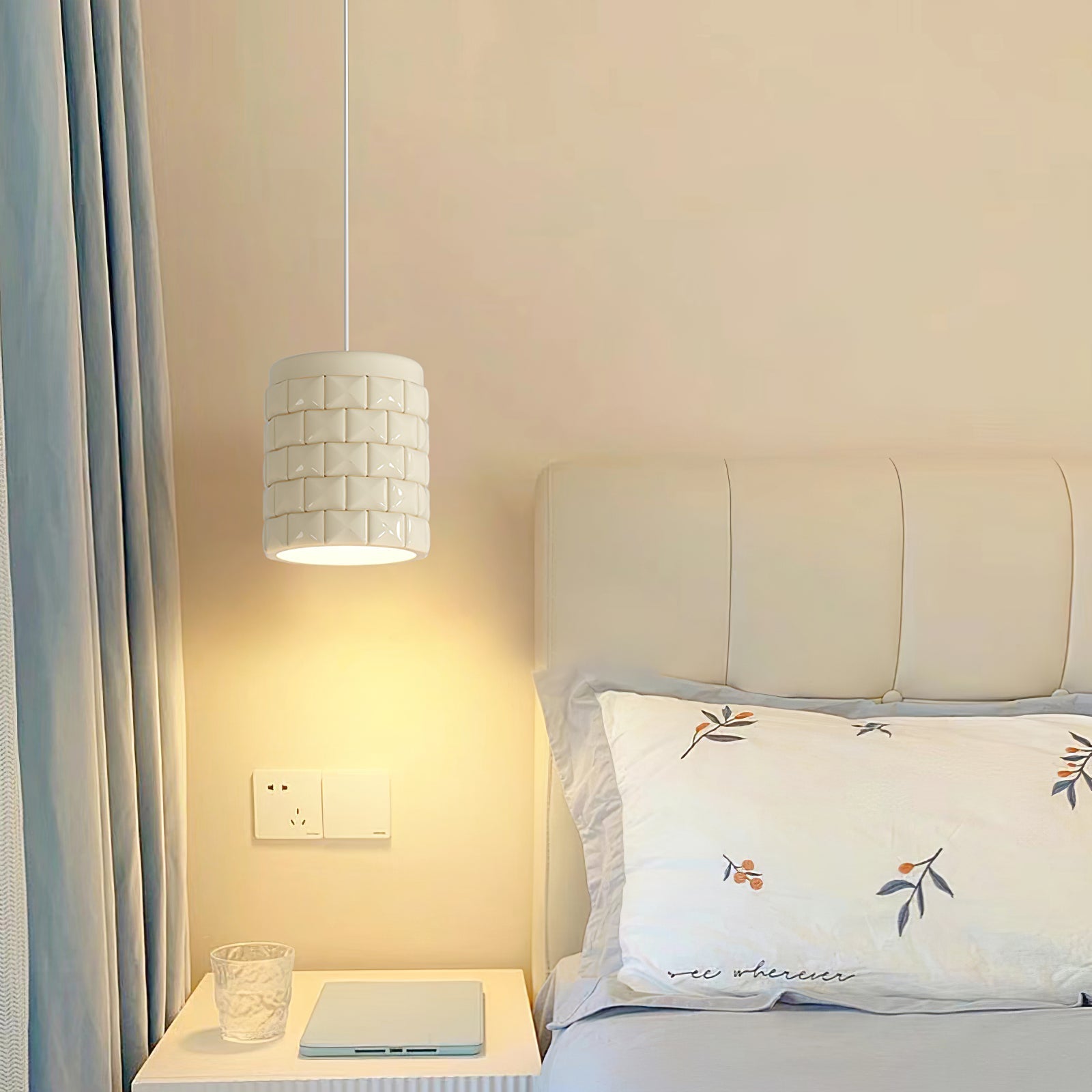 Vadoror Modern Minimalist Girl Resin Metal Pendant Lamp - Lamp Copper