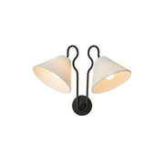Elthayra Vintage Industrial Metal Fabric Wall Lamp - Lamp Copper