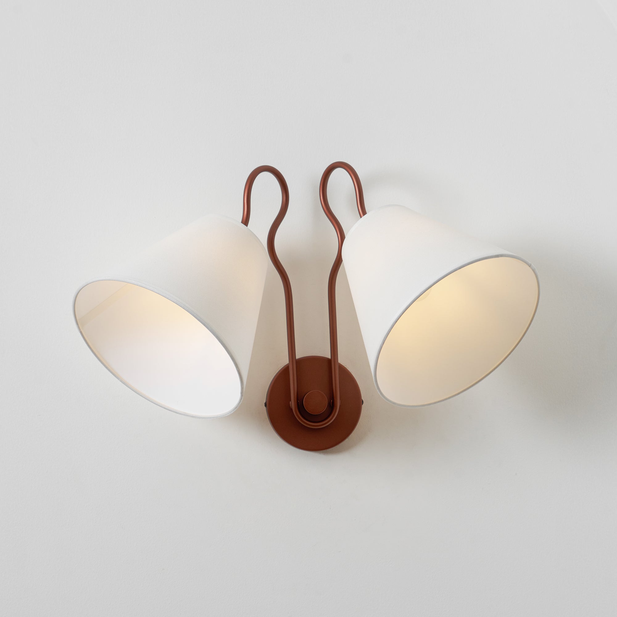 Elthayra Vintage Industrial Metal Fabric Wall Lamp - Lamp Copper
