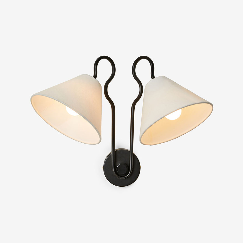 Elthayra Vintage Industrial Metal Fabric Wall Lamp - Lamp Copper