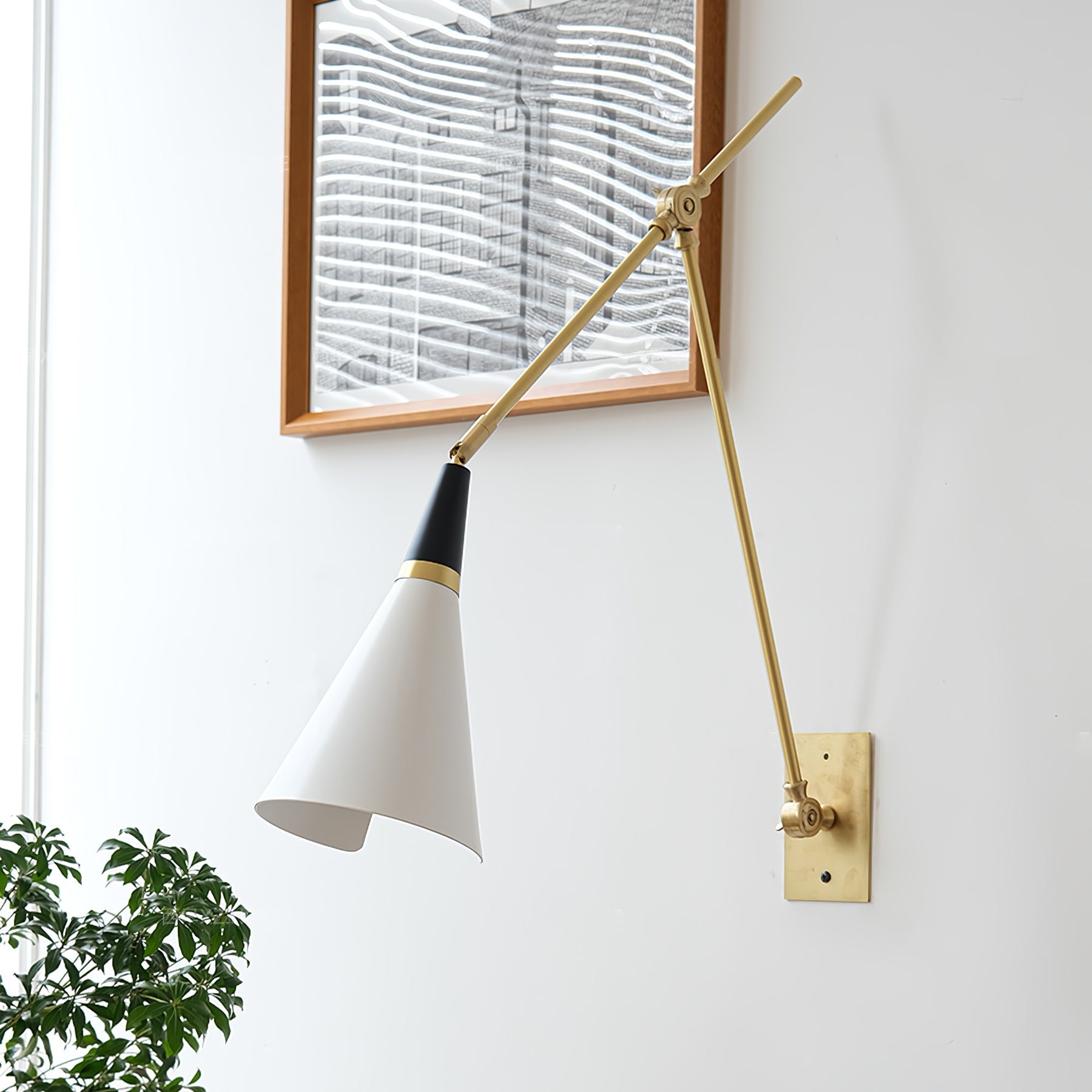 Ersila Modern Minimalist Brass Metal Wall Lamp - Lamp Copper