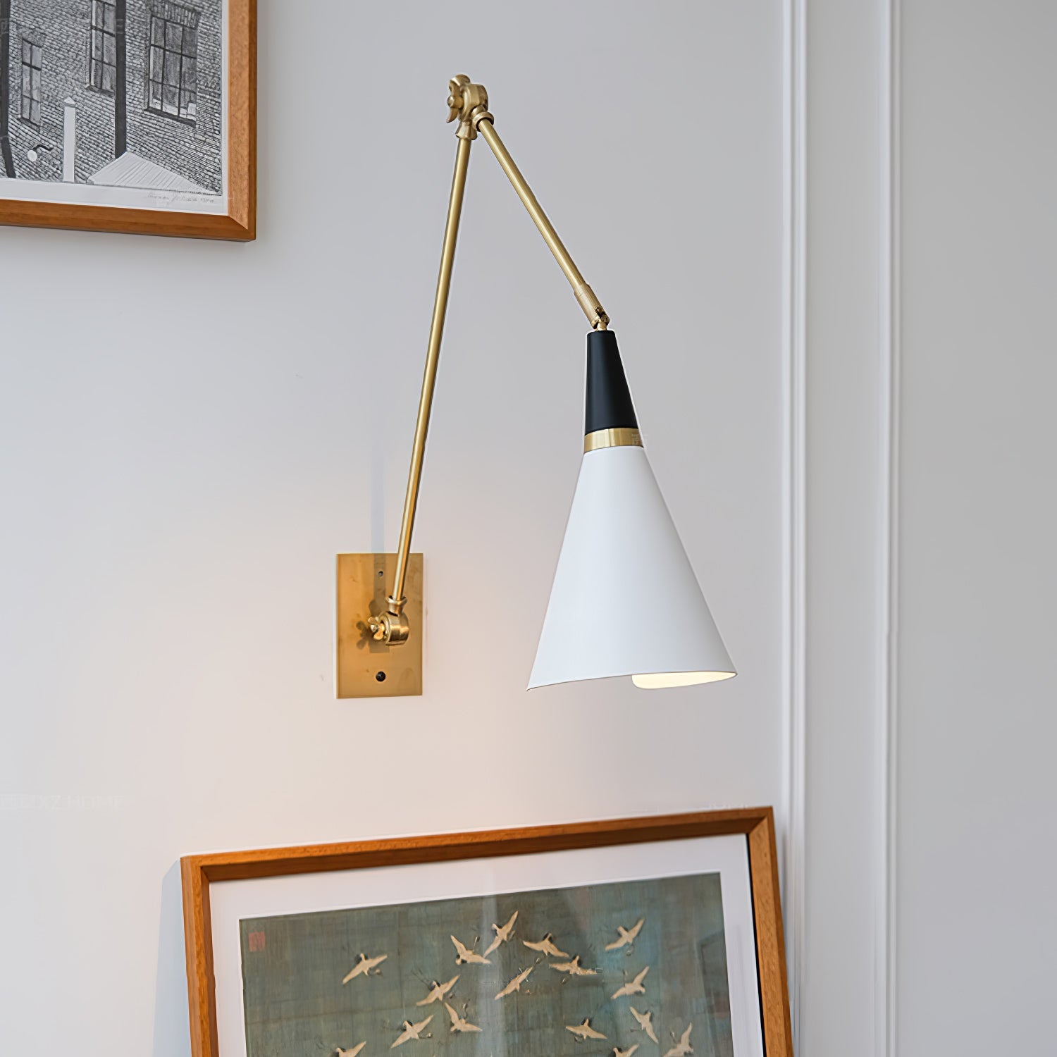 Ersila Modern Minimalist Brass Metal Wall Lamp - Lamp Copper