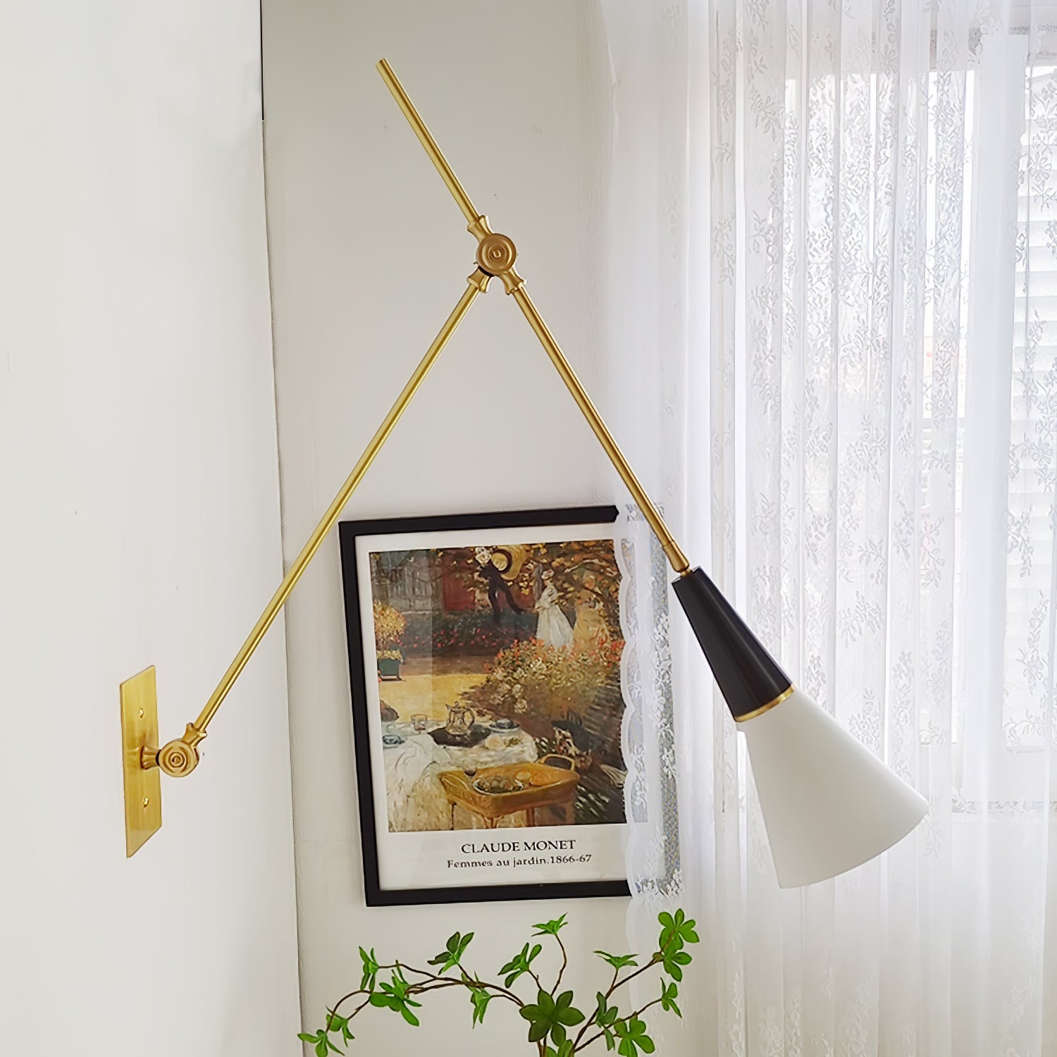 Ersila Modern Minimalist Brass Metal Wall Lamp - Lamp Copper