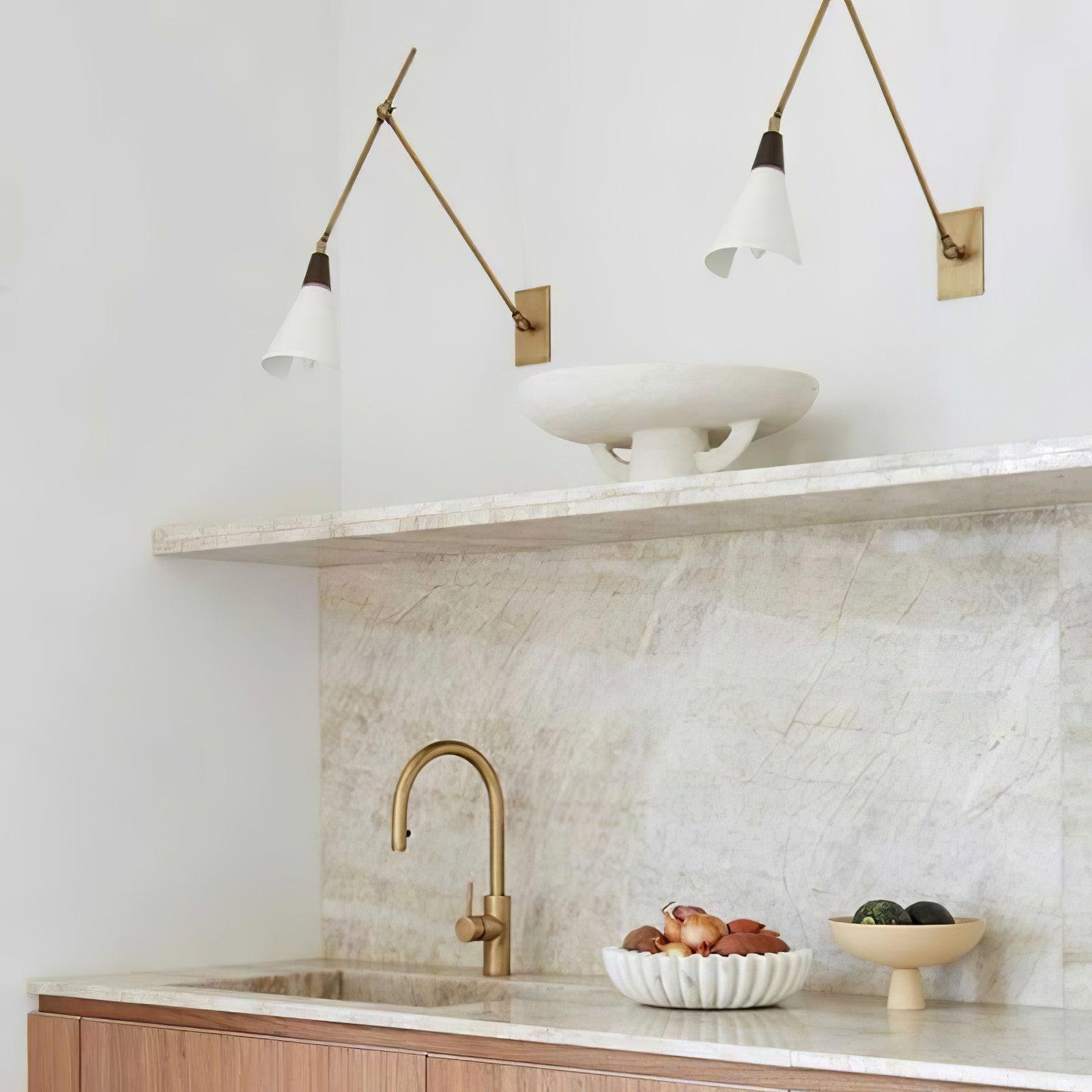 Ersila Modern Minimalist Brass Metal Wall Lamp - Lamp Copper