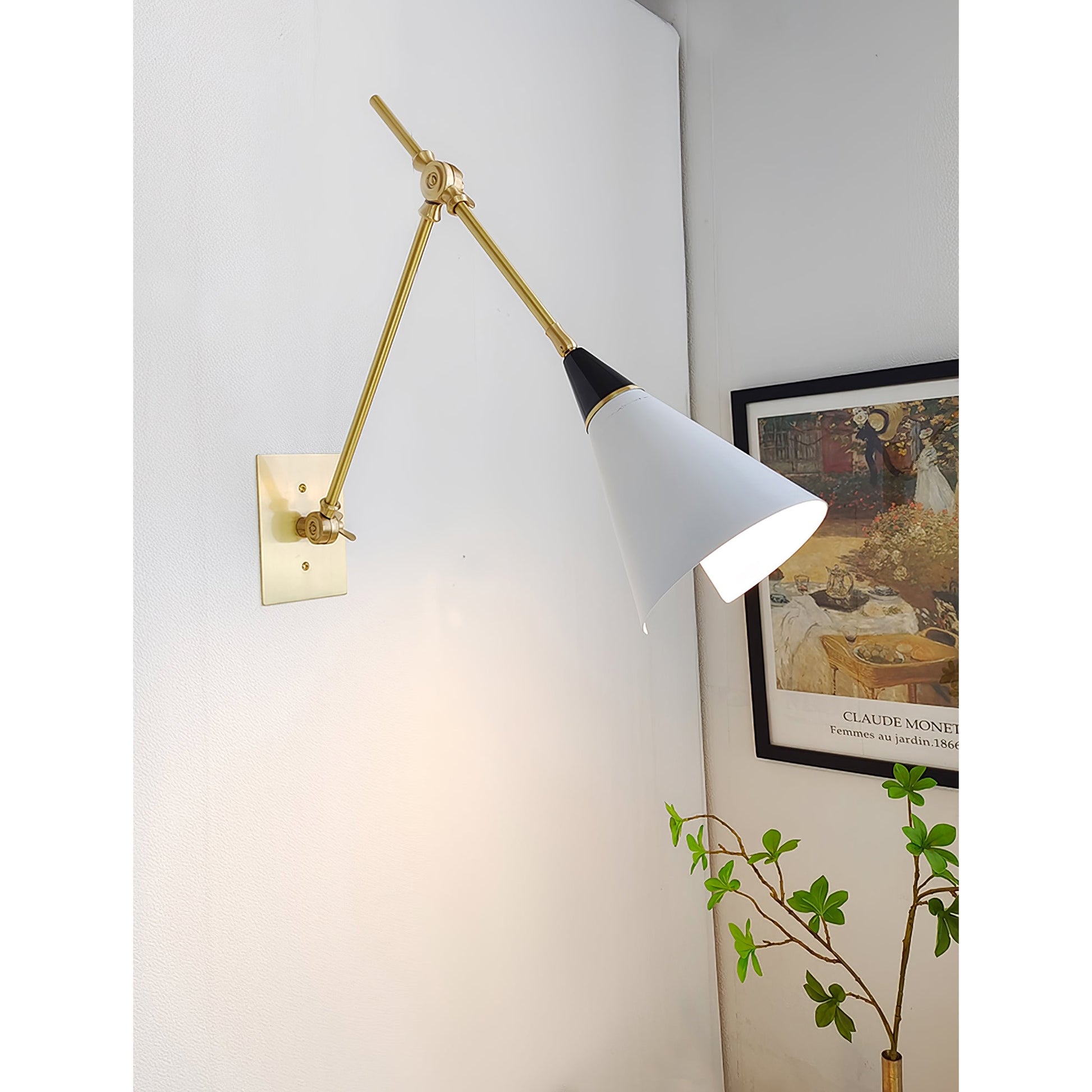 Ersila Modern Minimalist Brass Metal Wall Lamp - Lamp Copper