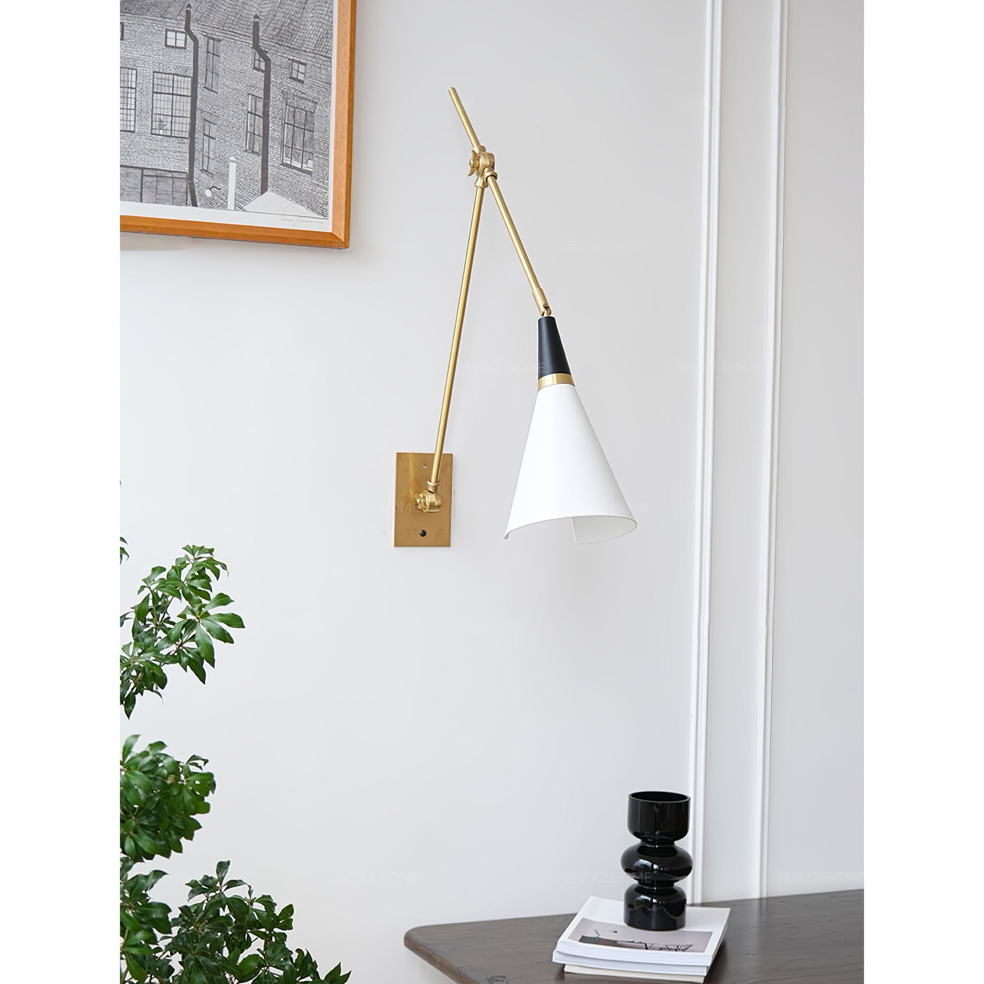 Ersila Modern Minimalist Brass Metal Wall Lamp - Lamp Copper