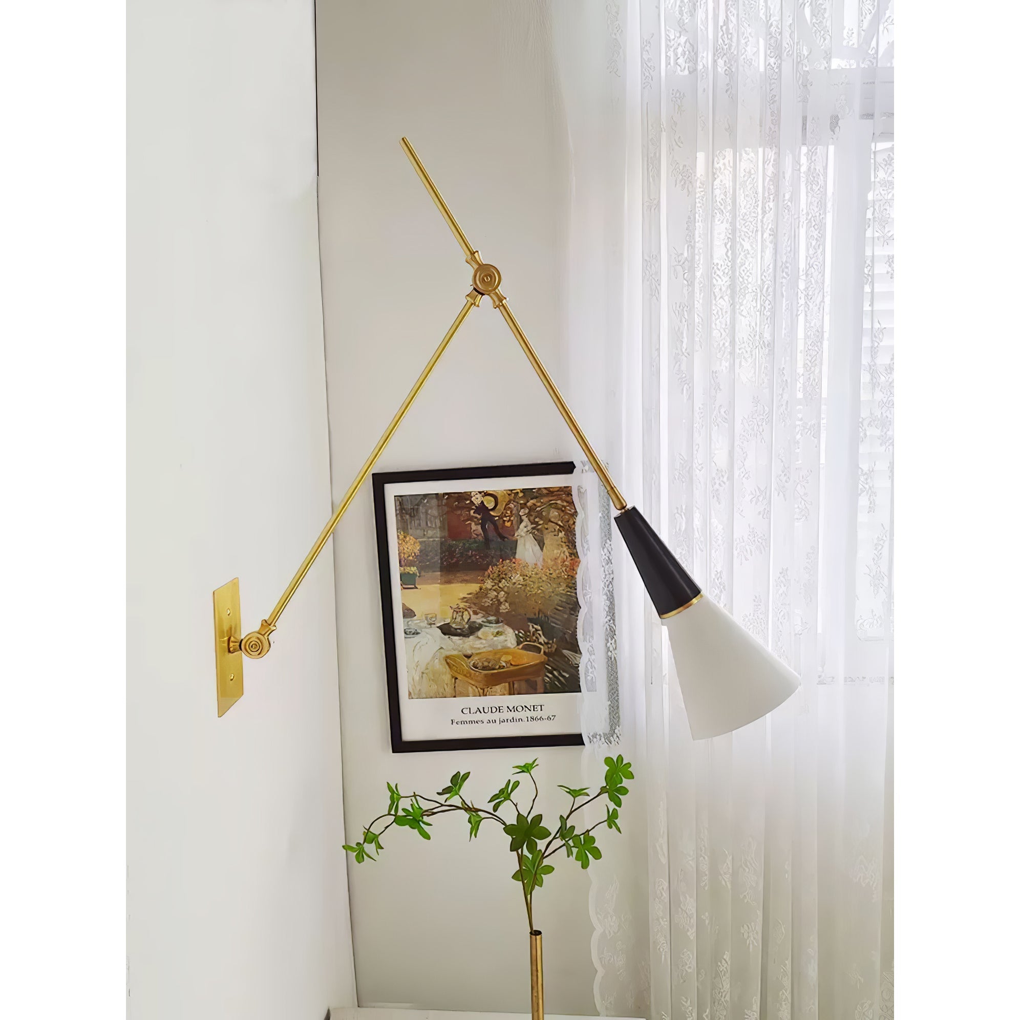 Ersila Modern Minimalist Brass Metal Wall Lamp - Lamp Copper