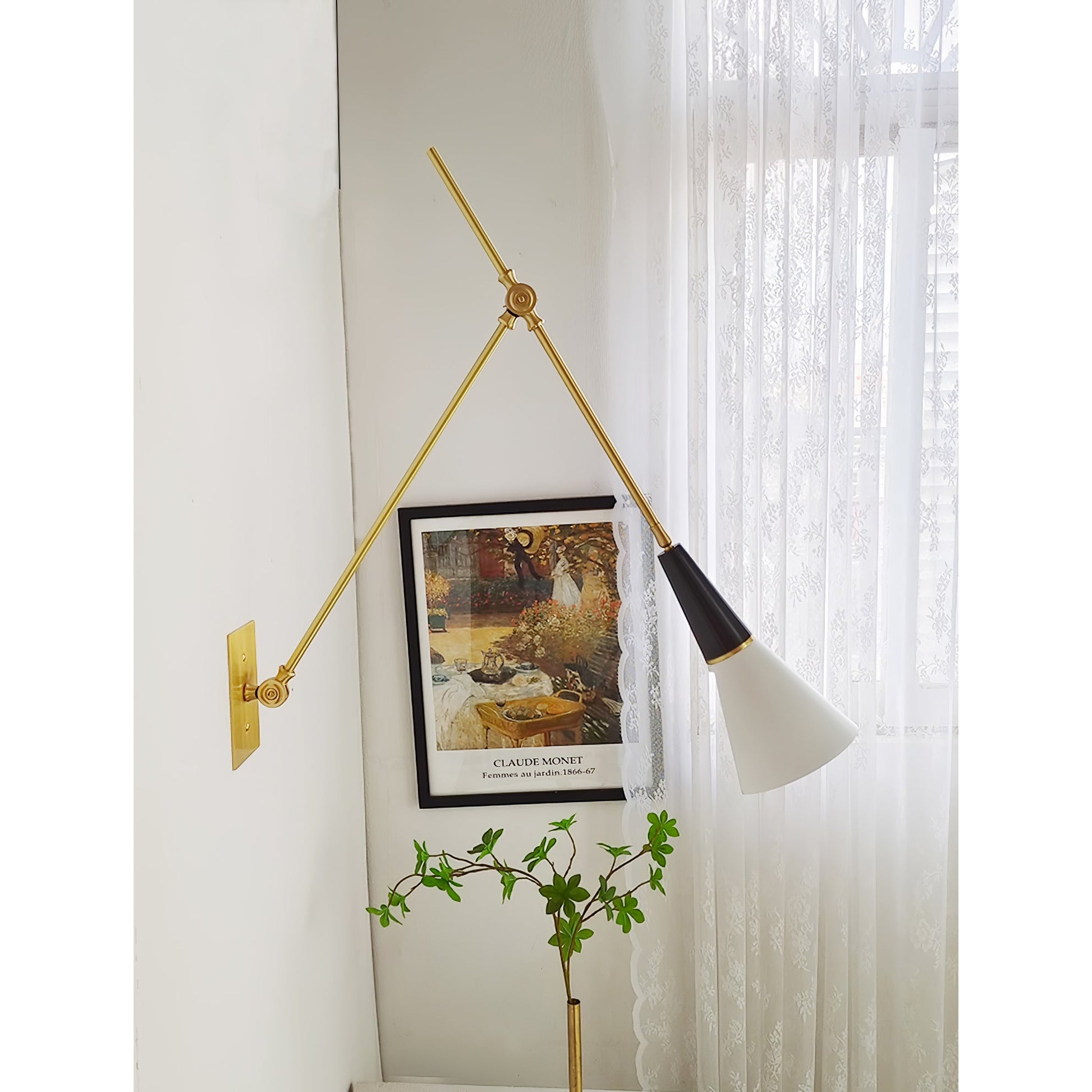 Ersila Modern Minimalist Brass Metal Wall Lamp - Lamp Copper