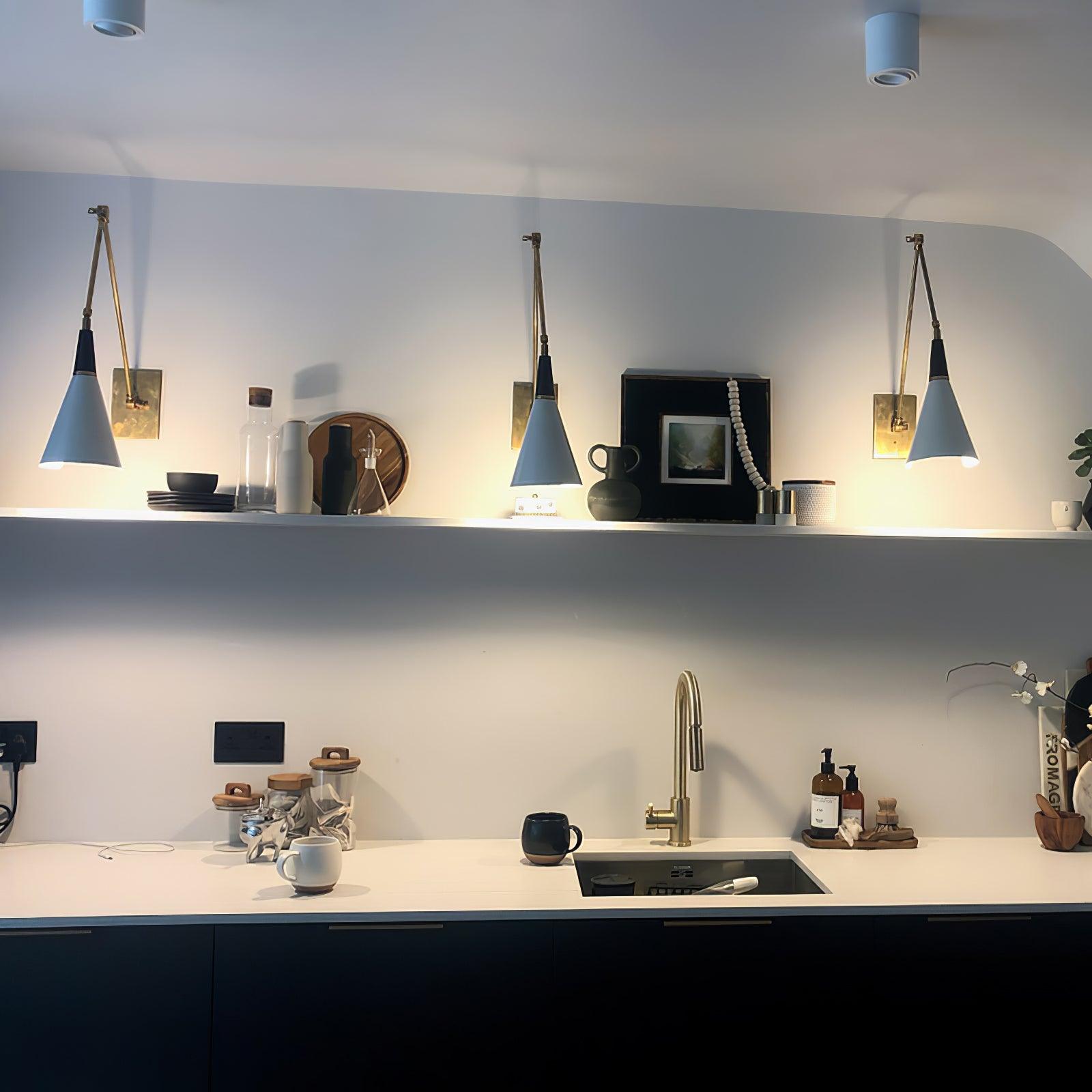Ersila Modern Minimalist Brass Metal Wall Lamp - Lamp Copper