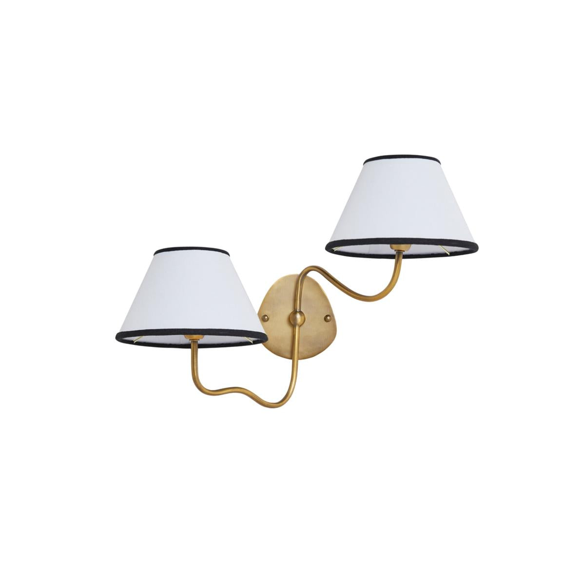 Evynor Vintage Industrial Brass Fabric Wall Lamp - Lamp Copper