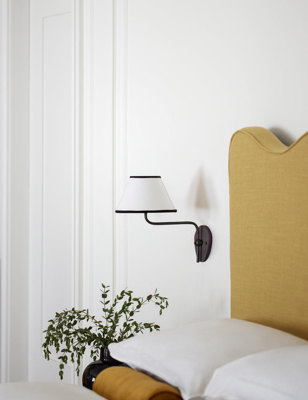 Evynor Vintage Industrial Brass Fabric Wall Lamp - Lamp Copper