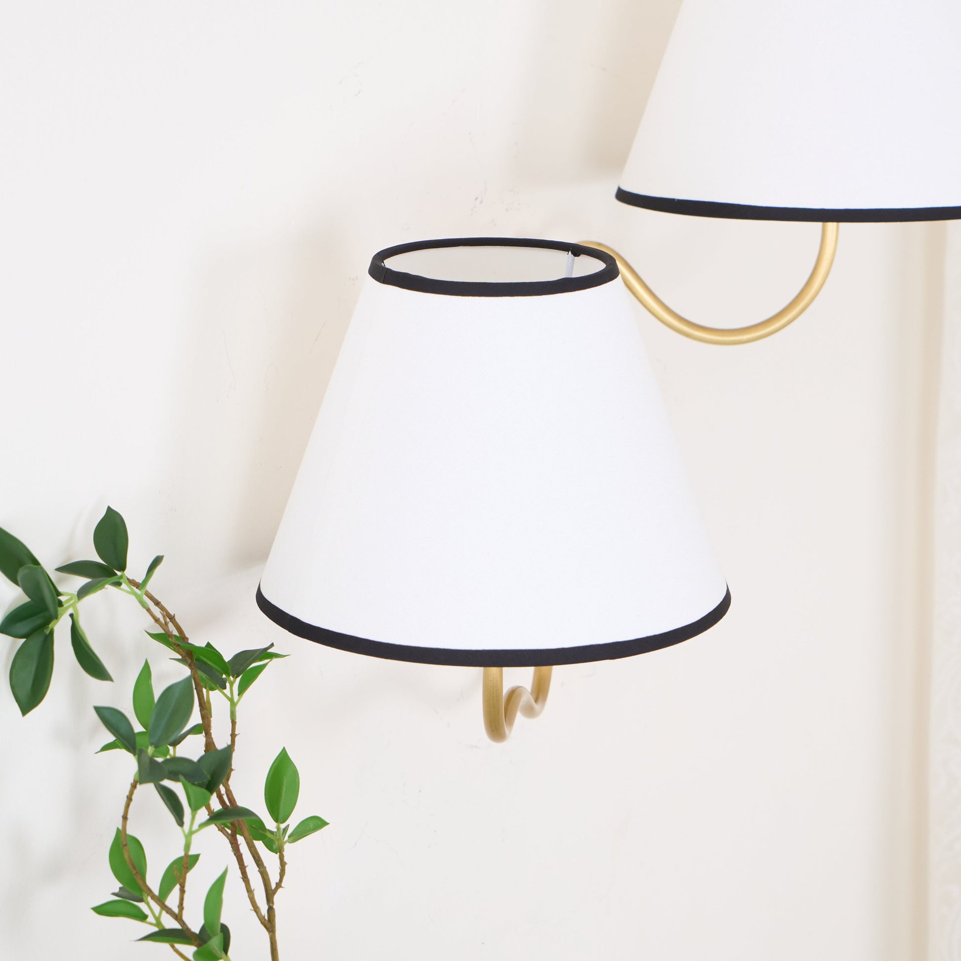 Evynor Vintage Industrial Brass Fabric Wall Lamp - Lamp Copper