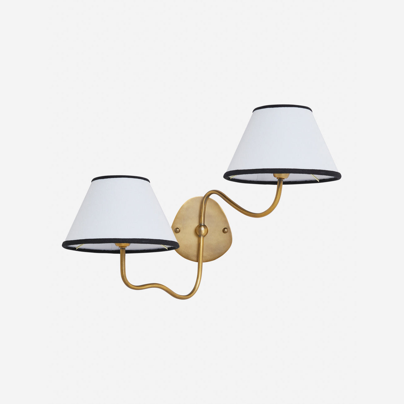 Evynor Vintage Industrial Brass Fabric Wall Lamp - Lamp Copper