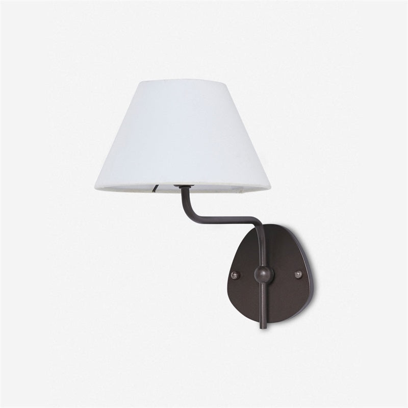 Evynor Vintage Industrial Brass Fabric Wall Lamp - Lamp Copper