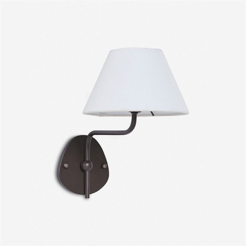 Evynor Vintage Industrial Brass Fabric Wall Lamp - Lamp Copper