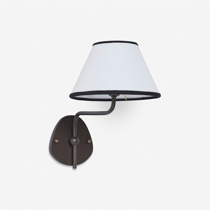 Evynor Vintage Industrial Brass Fabric Wall Lamp - Lamp Copper