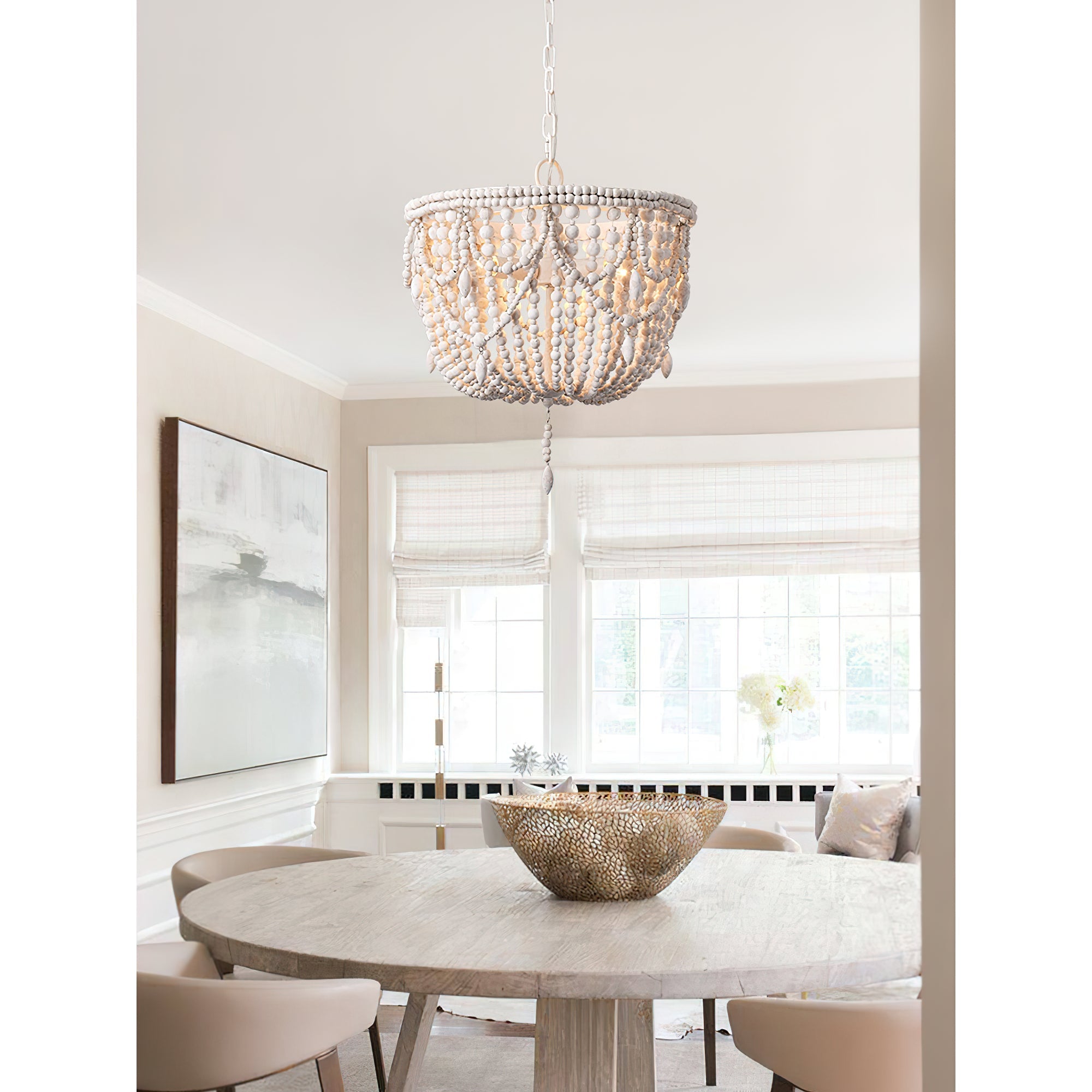 Arsilion Postmodern Luxury Wooden Metal Chandelier - Lamp Copper