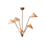 Avlorisra Vintage Industrial Brass Fabric Chandelier - Lamp Copper
