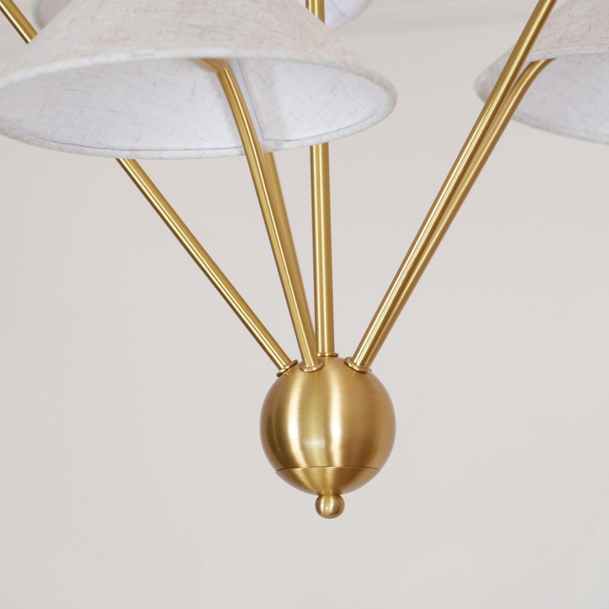 Avlorisra Vintage Industrial Brass Fabric Chandelier - Lamp Copper