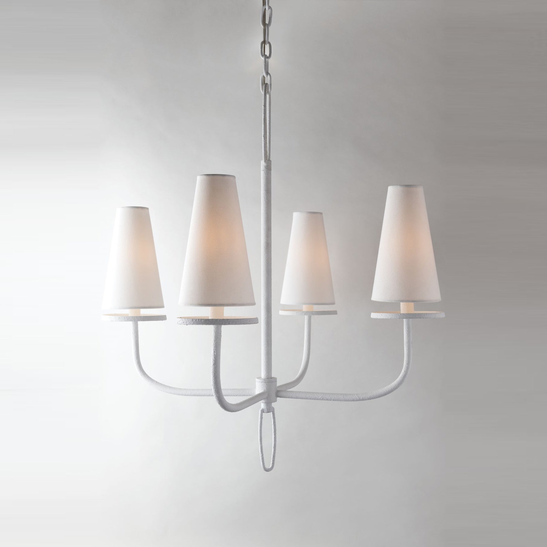 Curaeara Vintage Industrial Brass Fabric Chandelier - Lamp Copper