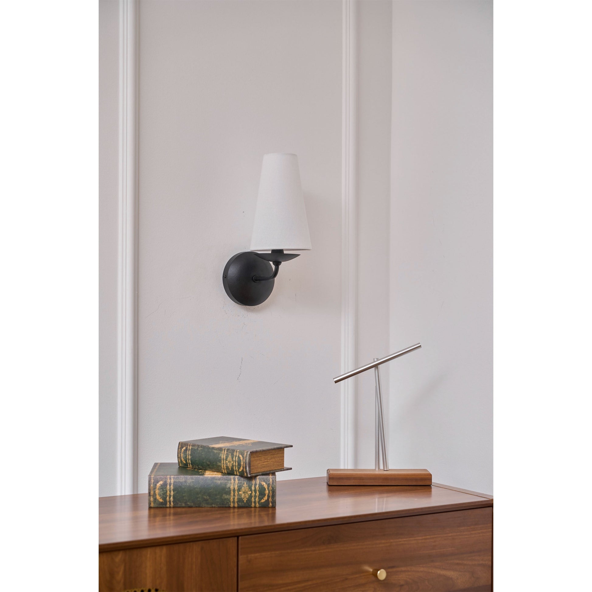 Avraee Modern Minimalist Brass Fabric Wall Lamp - Lamp Copper