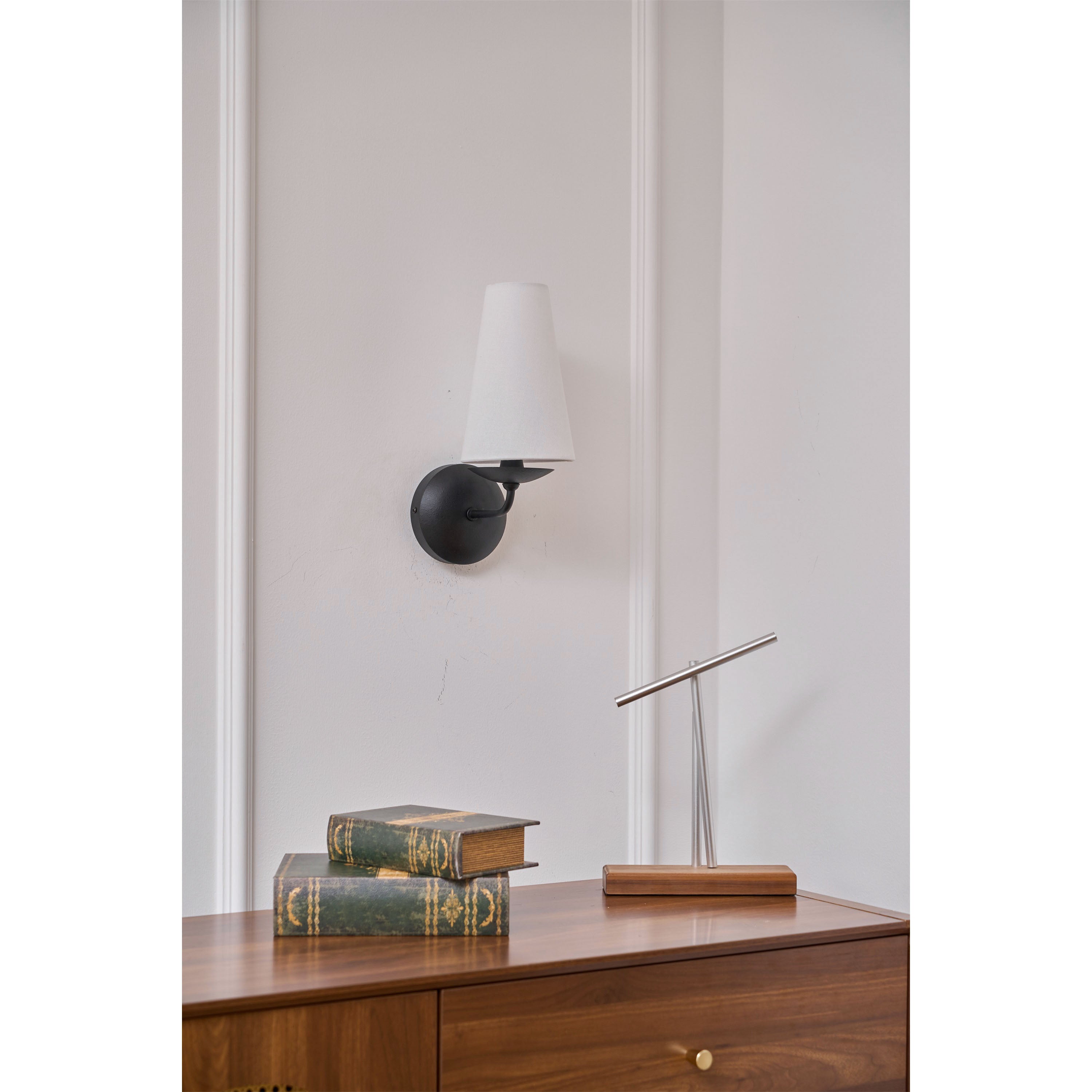 Avraee Modern Minimalist Brass Fabric Wall Lamp - Lamp Copper