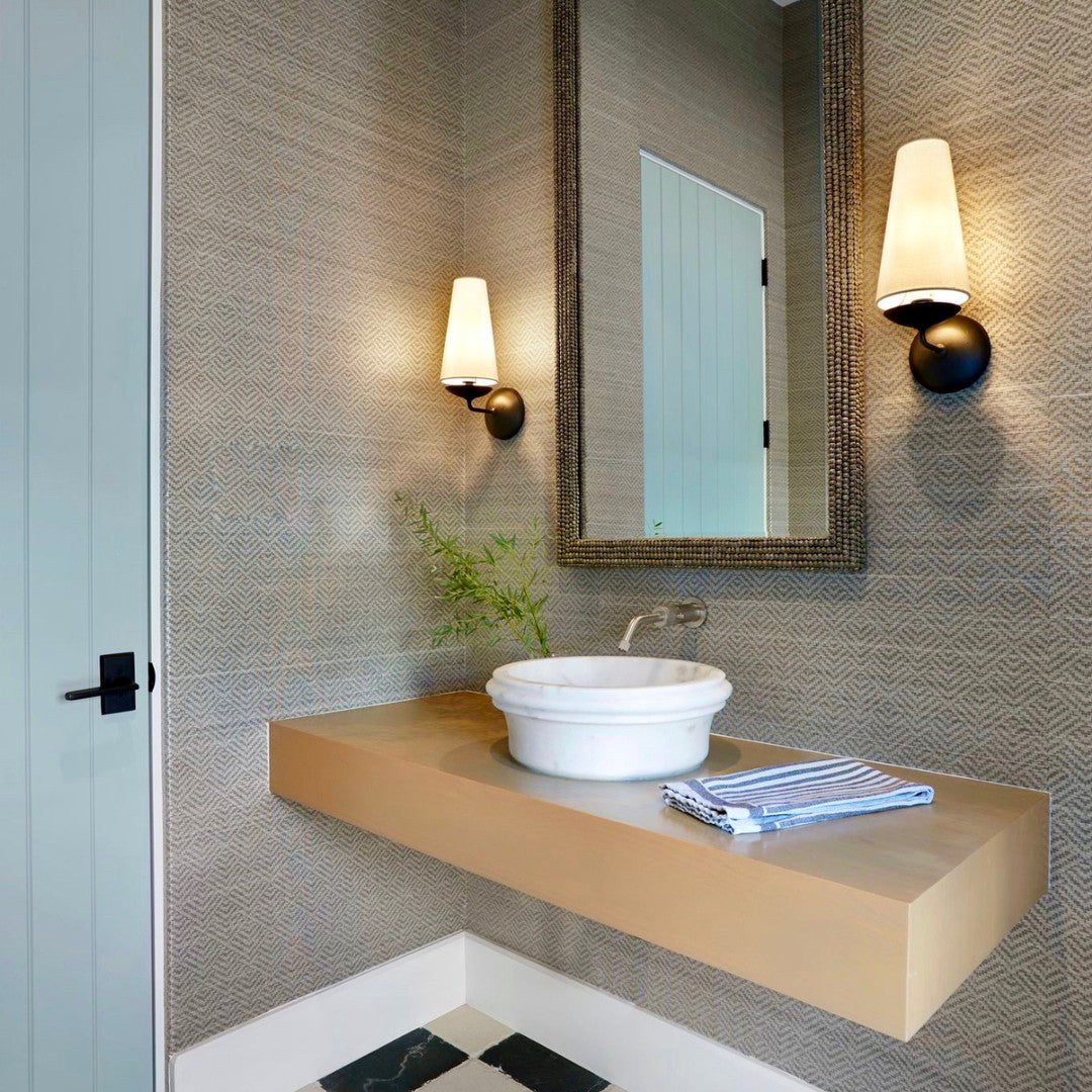 Avraee Modern Minimalist Brass Fabric Wall Lamp - Lamp Copper
