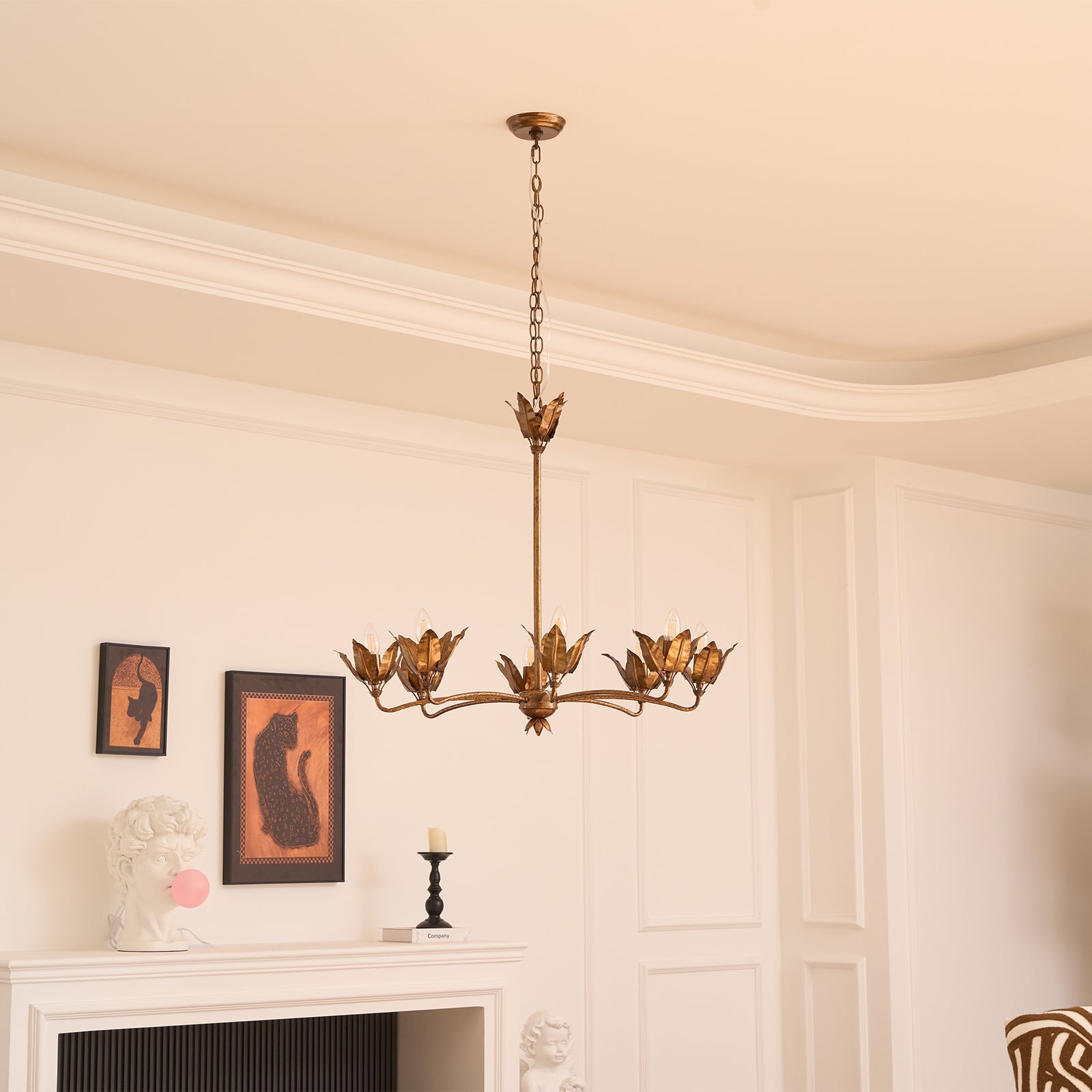 Syvenira Individual Creativity Tulip Metal Chandelier - Lamp Copper