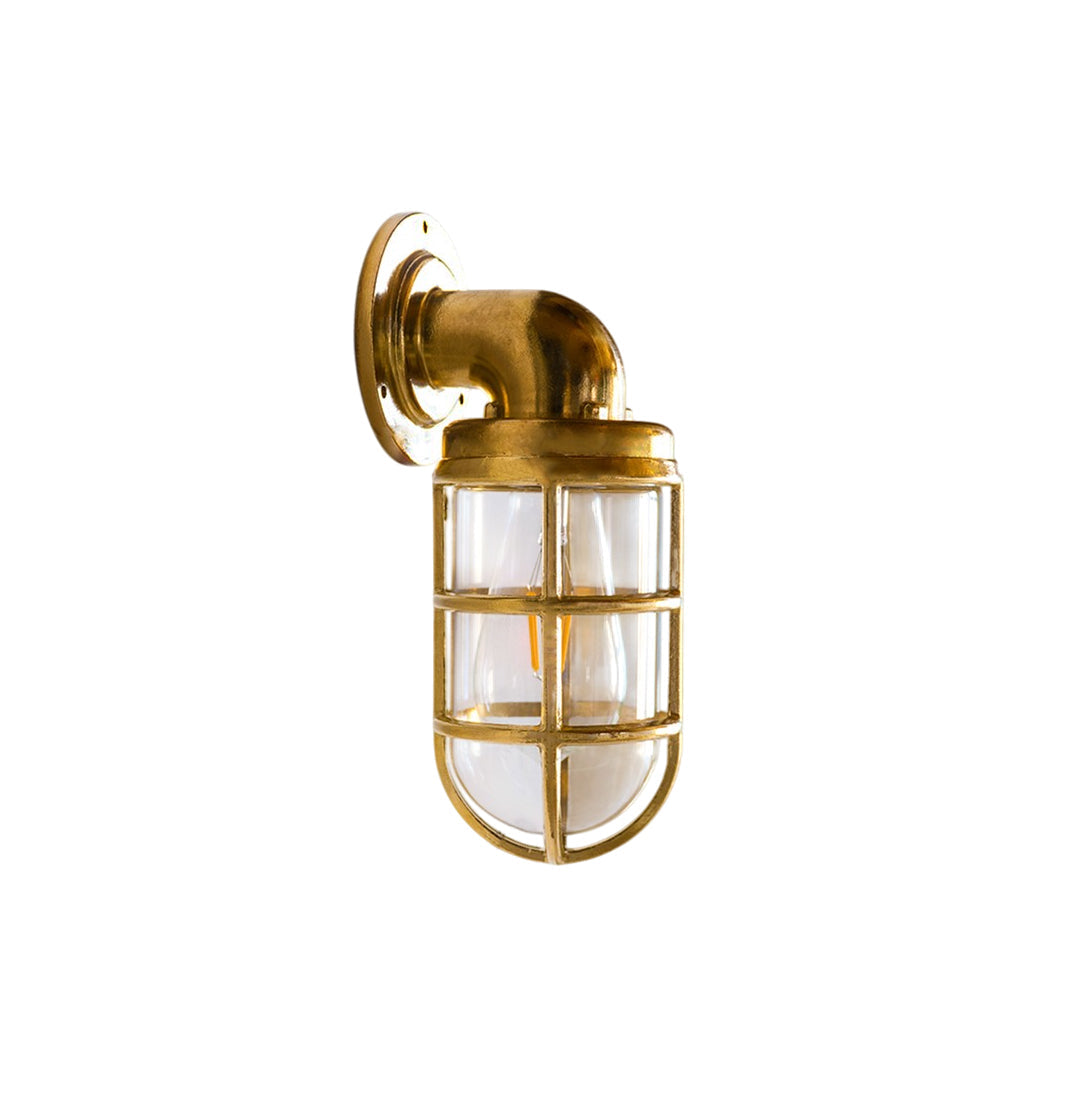 Evthaia Vintage Industrial Glass Metal Wall Lamp - Lamp Copper