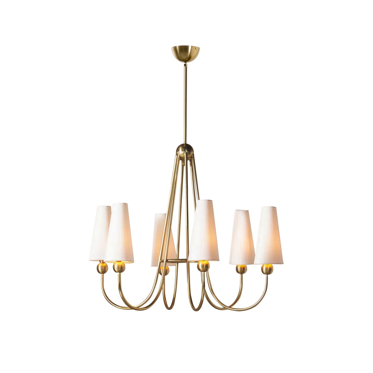 Calire Vintage Industrial Metal Fabric Chandelier - Lamp Copper
