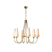 Calire Vintage Industrial Metal Fabric Chandelier - Lamp Copper