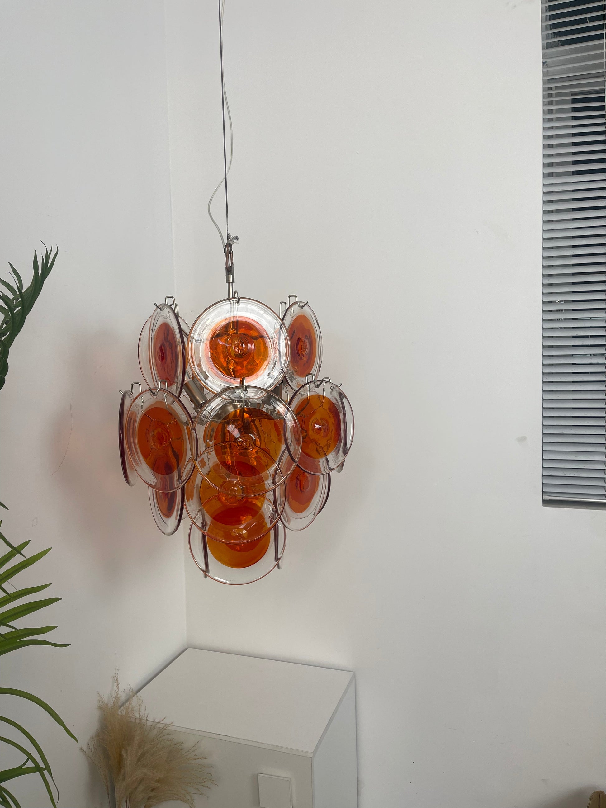 Evvinos Individual Creativity Metal Glass Chandelier - Lamp Copper