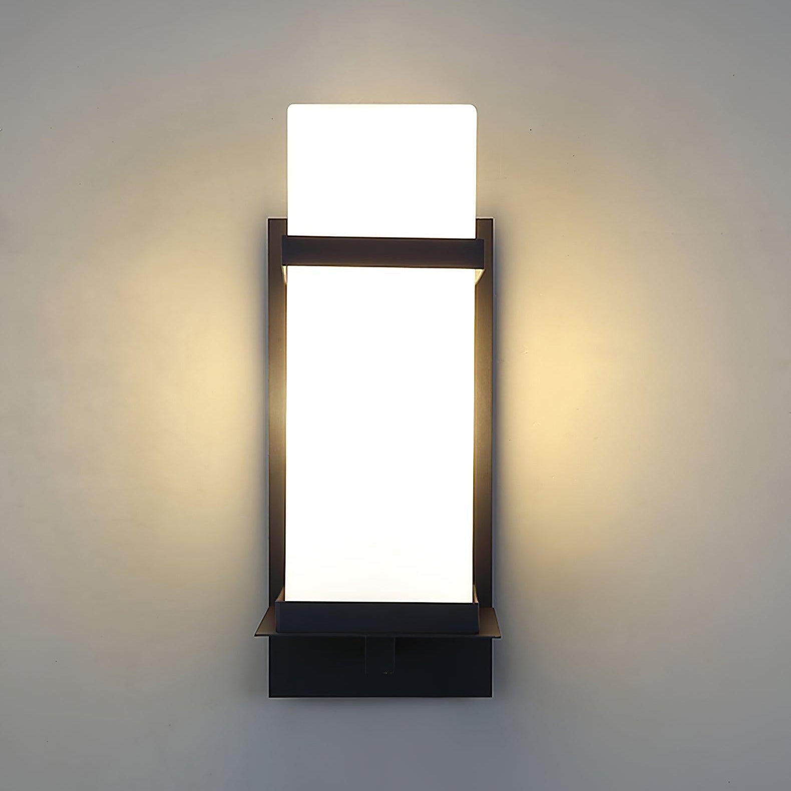 Ishaaris Modern Minimalist Outdoor Metal Glass Wall Light - Lamp Copper