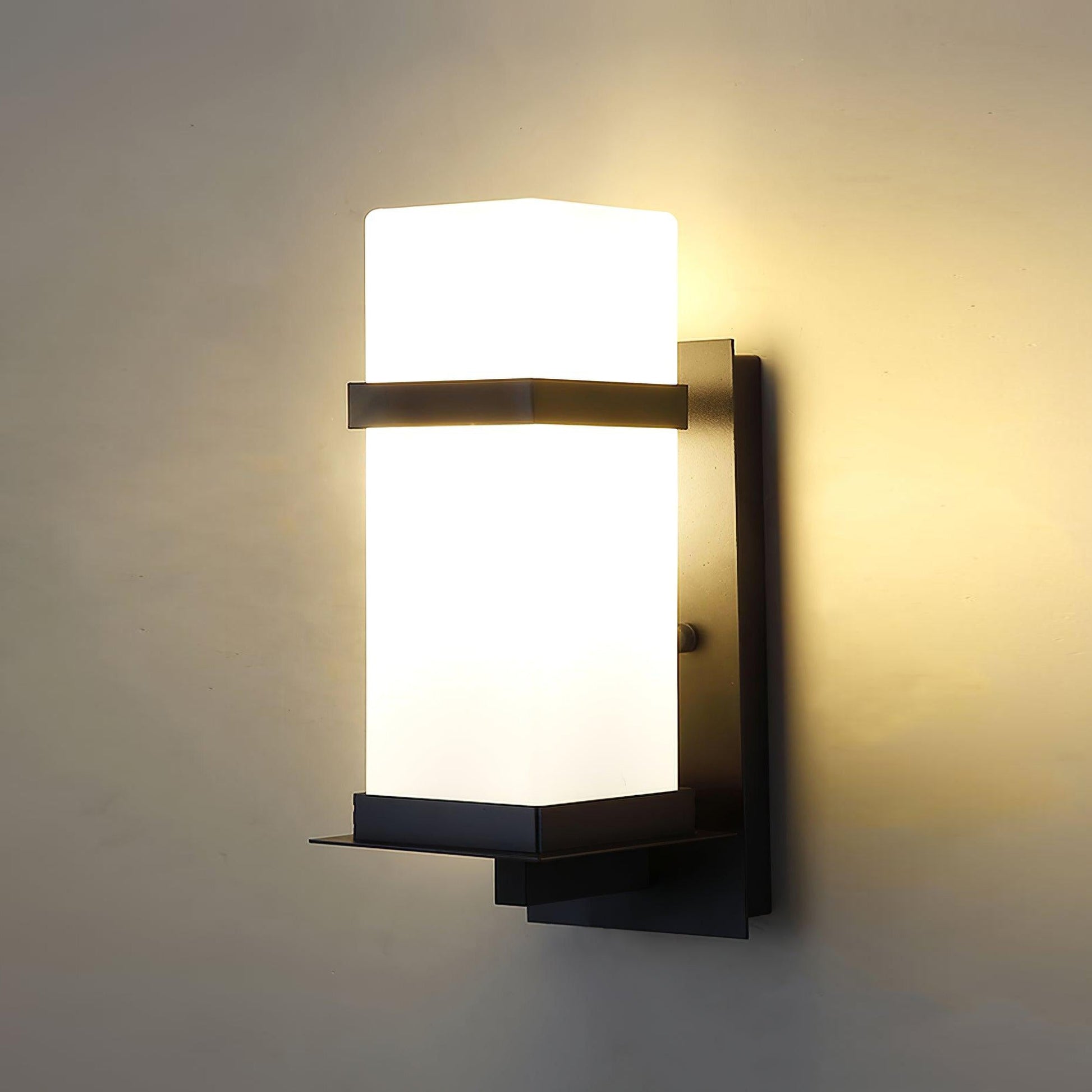 Ishaaris Modern Minimalist Outdoor Metal Glass Wall Light - Lamp Copper