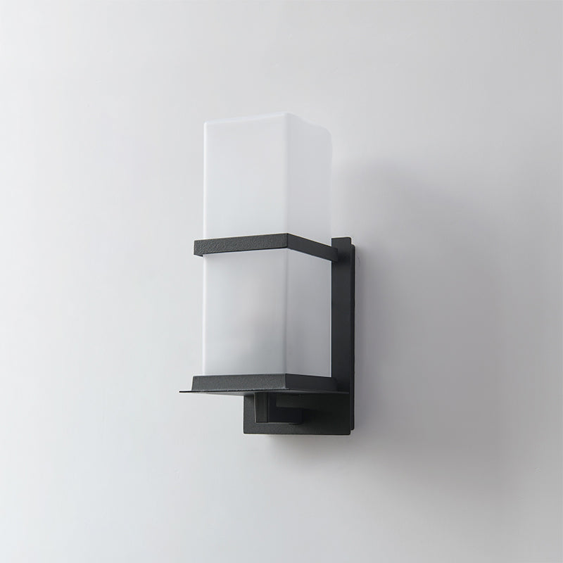 Ishaaris Modern Minimalist Outdoor Metal Glass Wall Light - Lamp Copper