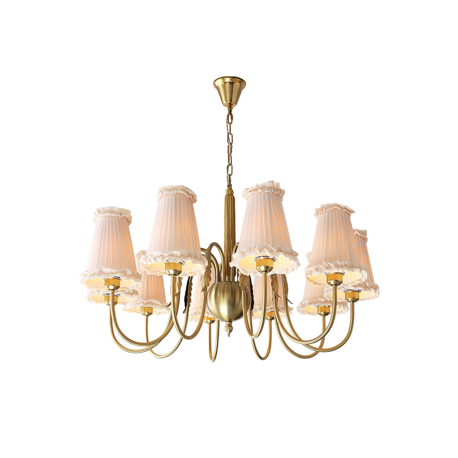 Ervaren Vintage Postmodern Luxury Fabric Chandelier - Lamp Copper