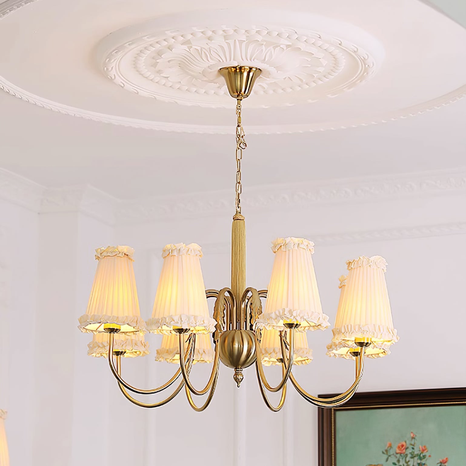 Ervaren Vintage Postmodern Luxury Fabric Chandelier - Lamp Copper